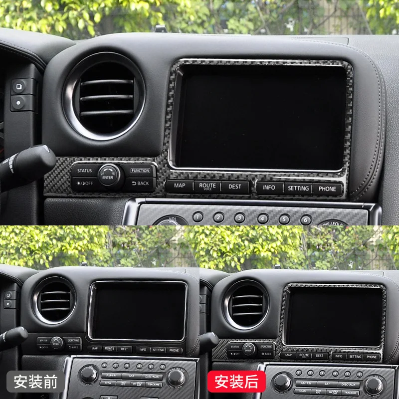 

Для Nissan GTR R35 09-15 реальное углеродное волокно другие интерьерные аксессуары фоторамка отделка наклейки автомобильный стиль