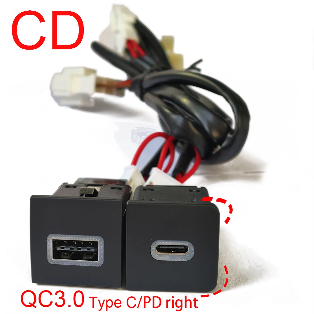 

Для VW Golf 6 MK6 Jetta 5 MK5 Scirocco 2006-2012 Автомобильное зарядное устройство USB PD Quick Charge QC3.0 Кнопка автоматической зарядки телефона