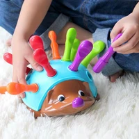 hedgehog baby educational toy montessori toys training focused on childrens fine motor hand eye coordination fight inserted