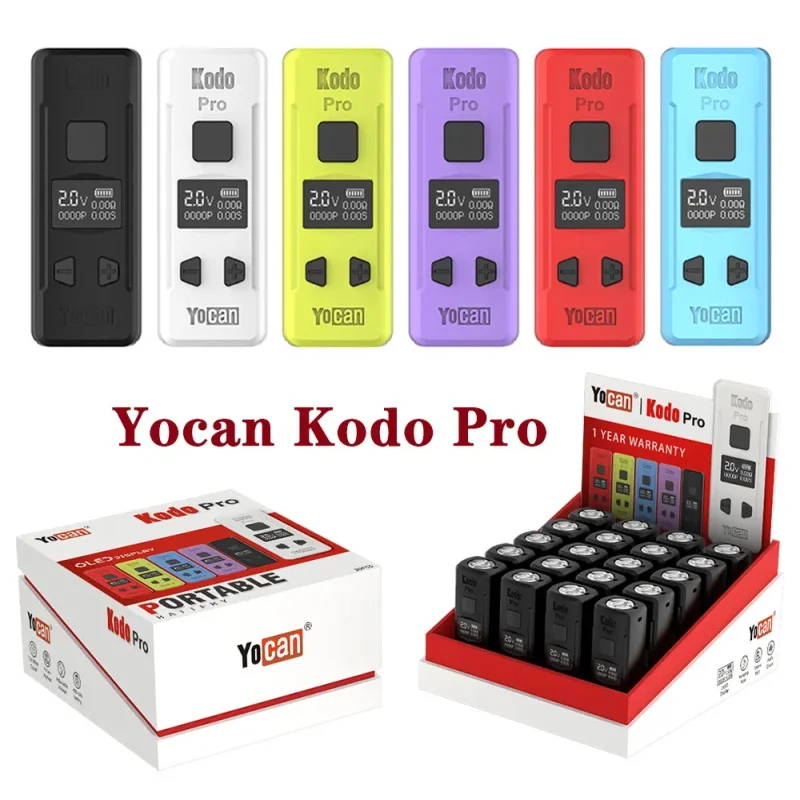 

Yocan Kodo Pro Аккумулятор 400 мАч, вейп-бокс с регулируемым напряжением, мод для 510 тележек, толстый масляный атомайзер, картридж для электронной сигареты