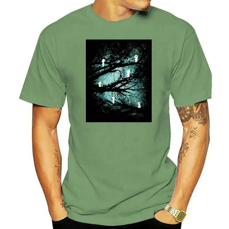 

New Arrival T Shirt New Mononoke Forest Spirit Kodama Totoro Miyazaki Men T Shirt