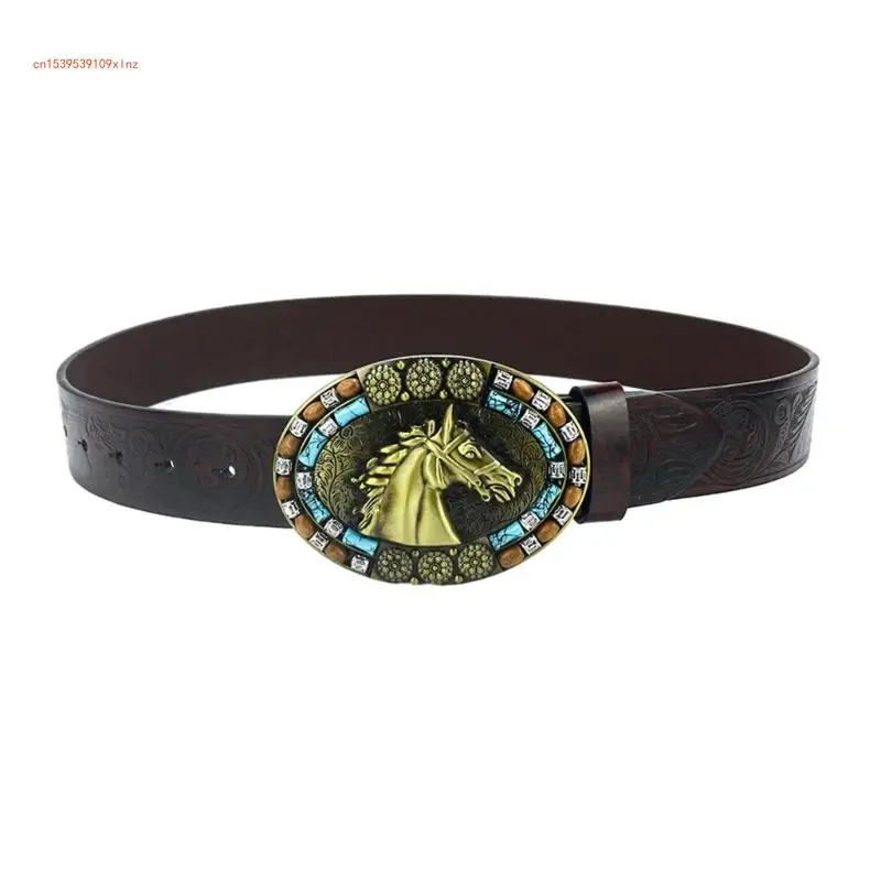 

Рельефный ремень из искусственной кожи для мужчин и подростков