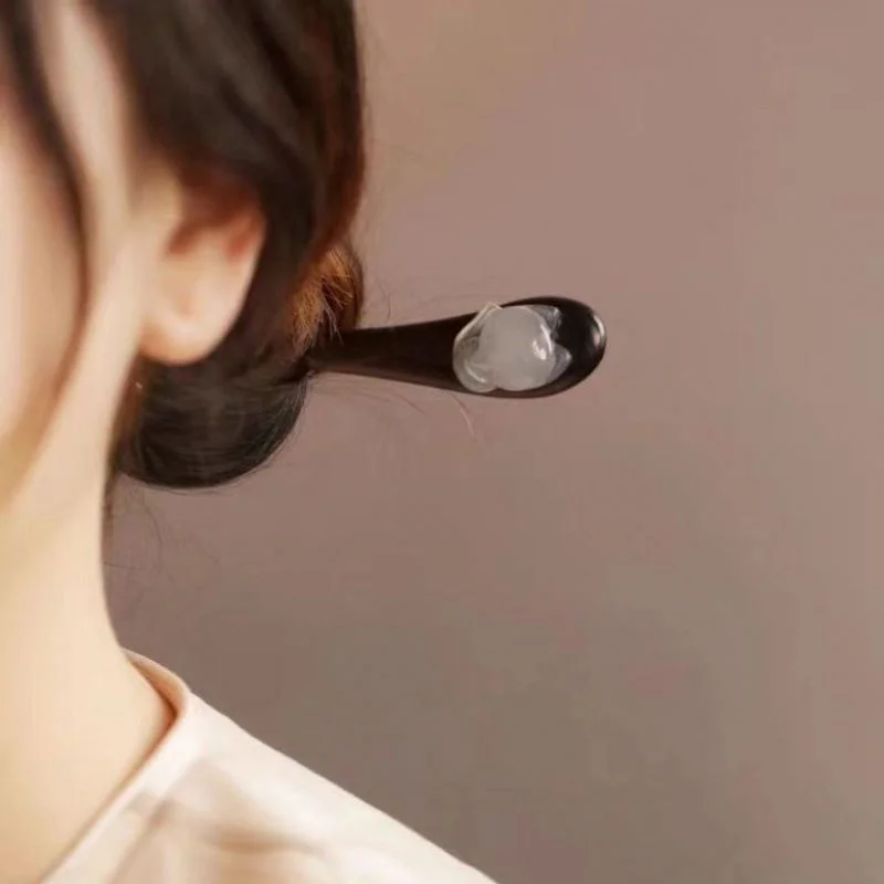 Деревянная заколка для волос с изображением милой маленькой лисы Новая