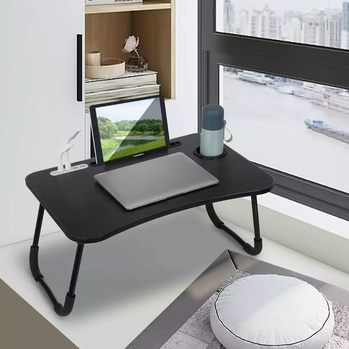 Деревянный столик для ноутбука складная подставка-держатель стол учебы