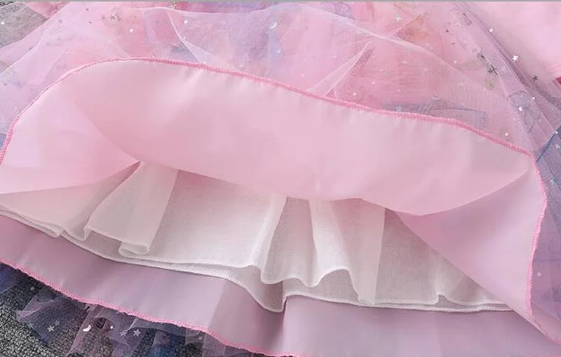 Осенние вечерние платья для девочек одежда дня рождения в виде холодной Снежной