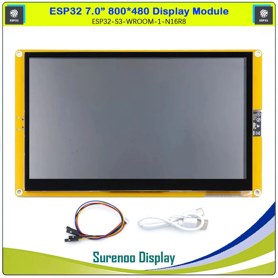 ESP32 Дисплей 7 0 &quot800*480 Сенсорный ЖК-дисплей Модуль Экран ESP32-S3-WROOM-N16R8 WIFI Bluetooth PSRAM FLASH