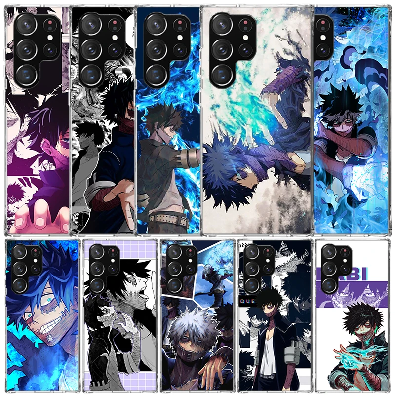 Фото Чехол для телефона My Hero Dabi Bnha для Samsung Galaxy S22 S23 S24 Ultra S21 S20 FE S10 Plus S10E S9 S8 + S7 Edge, мягкая задняя крышка из ТПУ №1