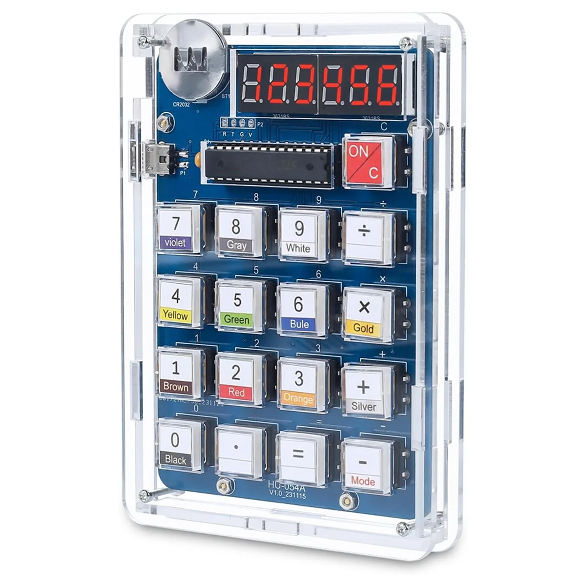 Набор для обучения сварке 6-значный Настольный калькулятор DIY с питанием от