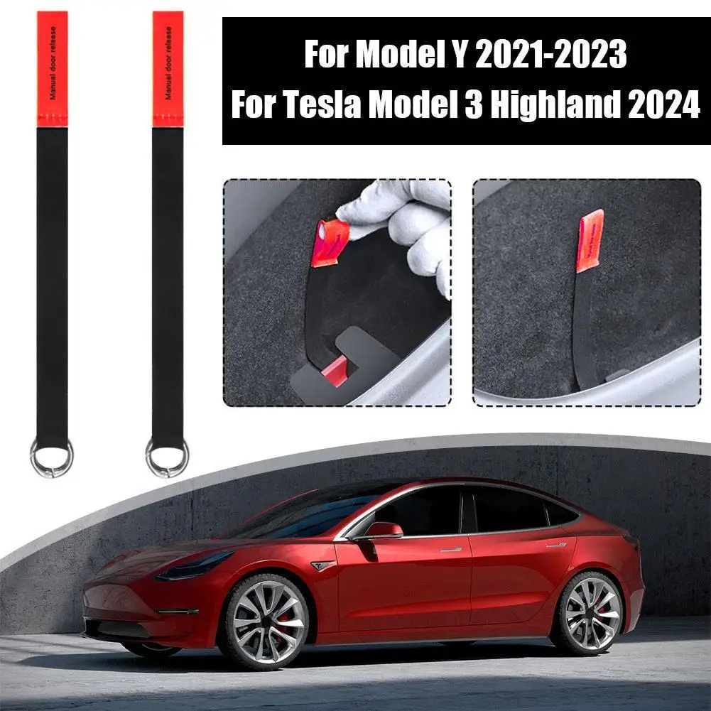 Веревка для аварийной безопасности задней двери Tesla Highland 2024 модели Y 2021-2023