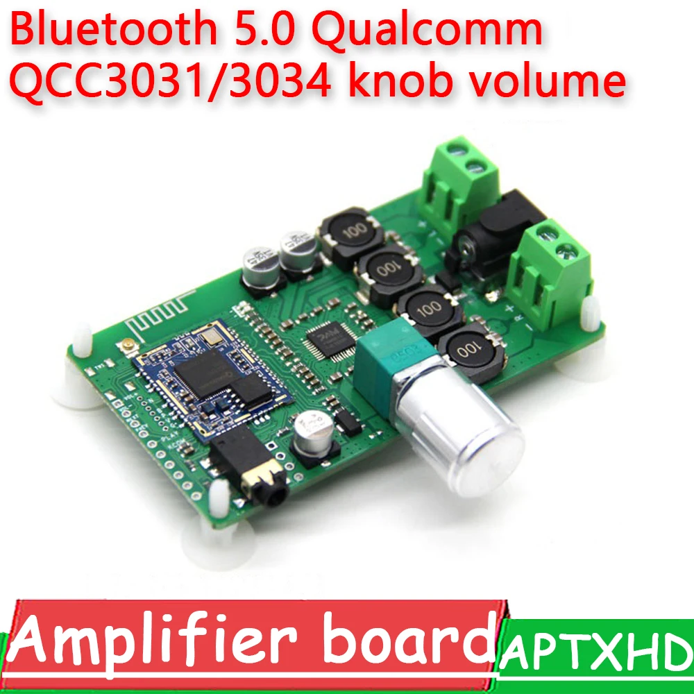 DYKB Bluetooth 5,0 Qualcomm QCC3031/3034 Кнопка громкости AUX с базовой платы усилителя APTXHD 2x1 0 Вт/15 Вт