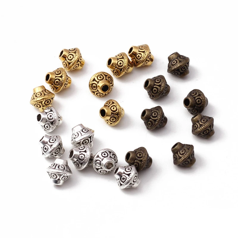 

10-30 шт./лот винтажные смешанные 6 мм разделительные бусины с гироскопом шапочки бусины ручной работы разделительные аксессуары бусины «сдел...