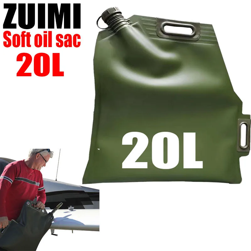 

20L Litre Spare Fuel Bag Tank For Vehicles Car ATV SUV Petrol Can Emergency Use Oil Gasoline Container Chamber Moto/Avion/Car