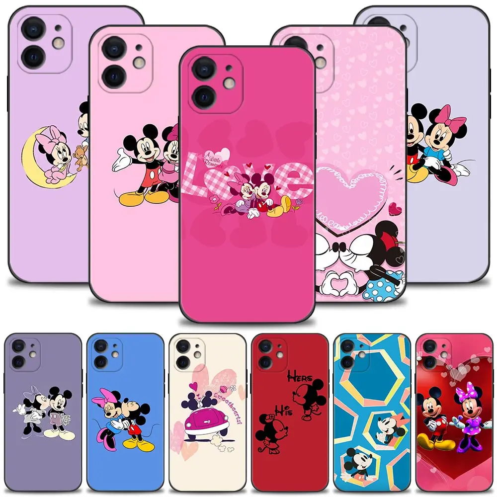Чехол для Apple iPhone 13 12 11 Pro Max Mini XS XR X 7 8 6 6S Plus 5 ярких цветов 2020 чехол телефона с Минни