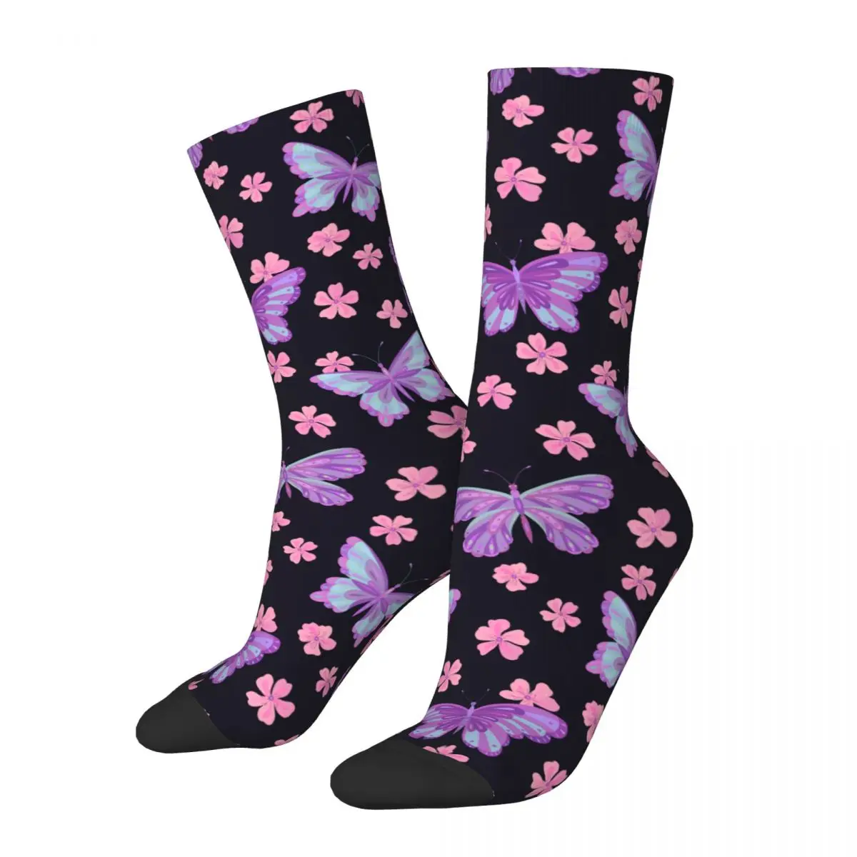 

Happy Funny Male Men Socks Harajuku Butterfly Sock Sport Women Stockings Spring Summer Autumn Winter