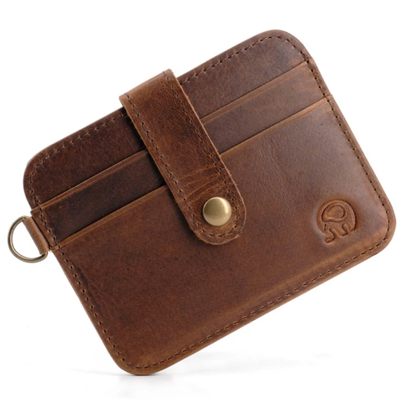 

Credit Bank Card Holder Wallet for Men Leather Slim Money Wallets Coin