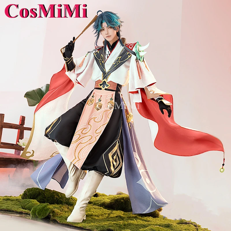 CosMiMi Xiao Косплей Игра Genshin Impact Костюм Необработанный Весенний Красивый Древний