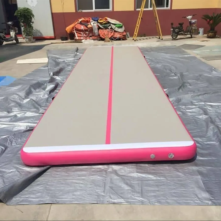 Фото Гимнастический воздушный коврик Tumble Track Tumbling Mat Надувные напольные коврики 4x2 м Надувной воздушный акробатический коврик Гимнастический акробатический коврик Air №2