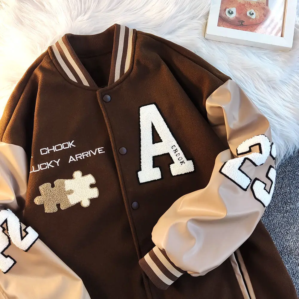 

Borduurwerk Baseball Jacket Casual Vrouwen Jas Vrouwen Bovenkleding Losse Overjas Herfst Winter Mode Vriendje Stijl Streetwear
