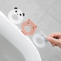 creative cartoon non dirty hand toilet lid lifter uncoverer 2 bathroom supplies gadgets