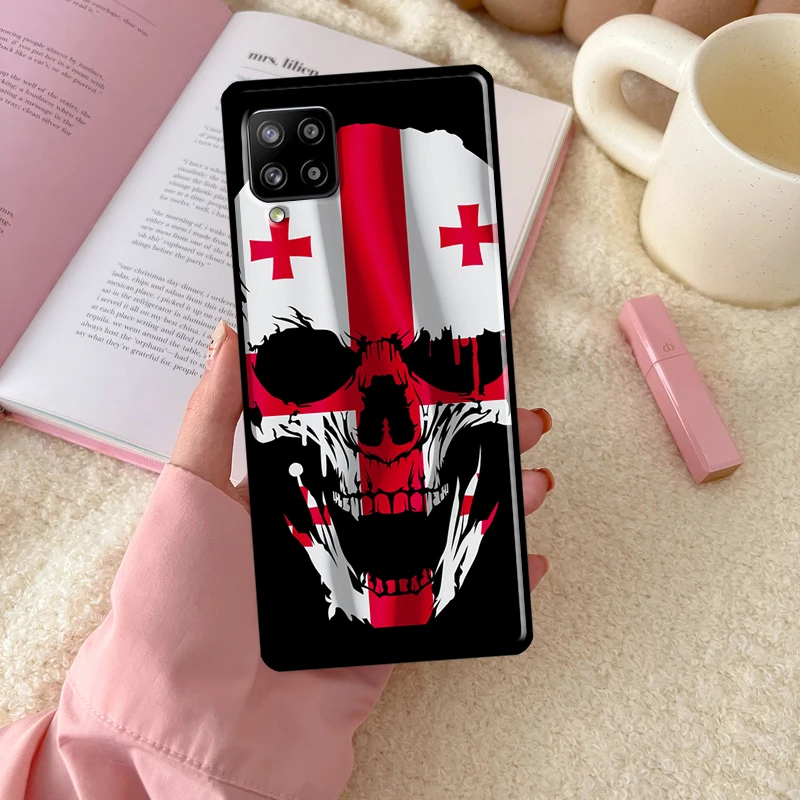 Фото Чехол с флагом Грузии для Samsung Galaxy A56 A54 A34 A14 A16 A26 A36 A32 A52 A13 A33 A53 A15 A35 A55 A17 A37 №5