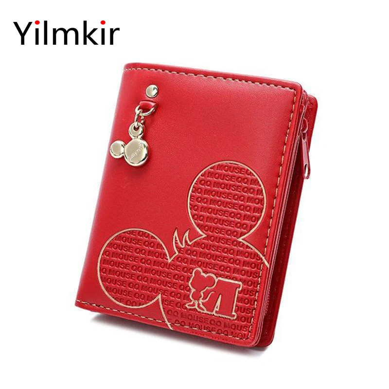 

Zipper Buckle Short Leather Women Durable Card Holder Coin Coin Purse Popular Portable Travel Simple Ladies Lightweight Wallet