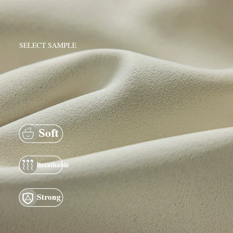 Современные кремовые толстые плотные оконные шторы на заказ для гостиной