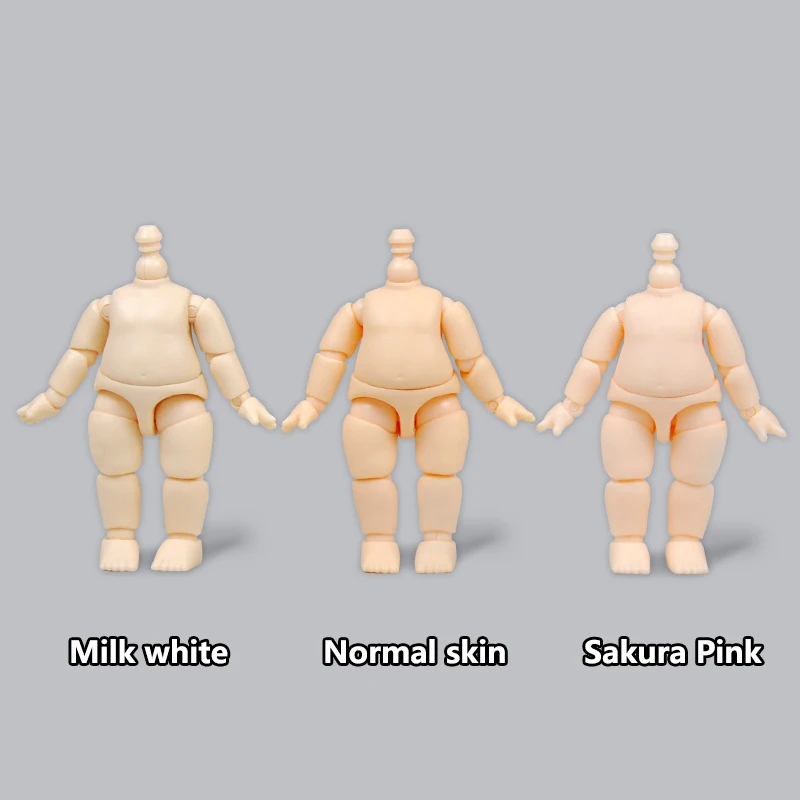 

New 5.7cm Height Body Multi Joint Movable Body for 1/12 Gsc Bjd Doll Head Ob11 Accessories Girls Diy Toys