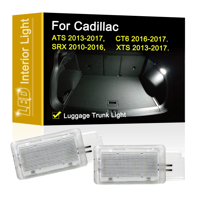

12V LED Luggage Trunk Lamp For Cadillac ATS 2013-2017 CT6 2016-2017 SRX 10-16 XTS 13-17 White Luggage Compartment Light Assembly
