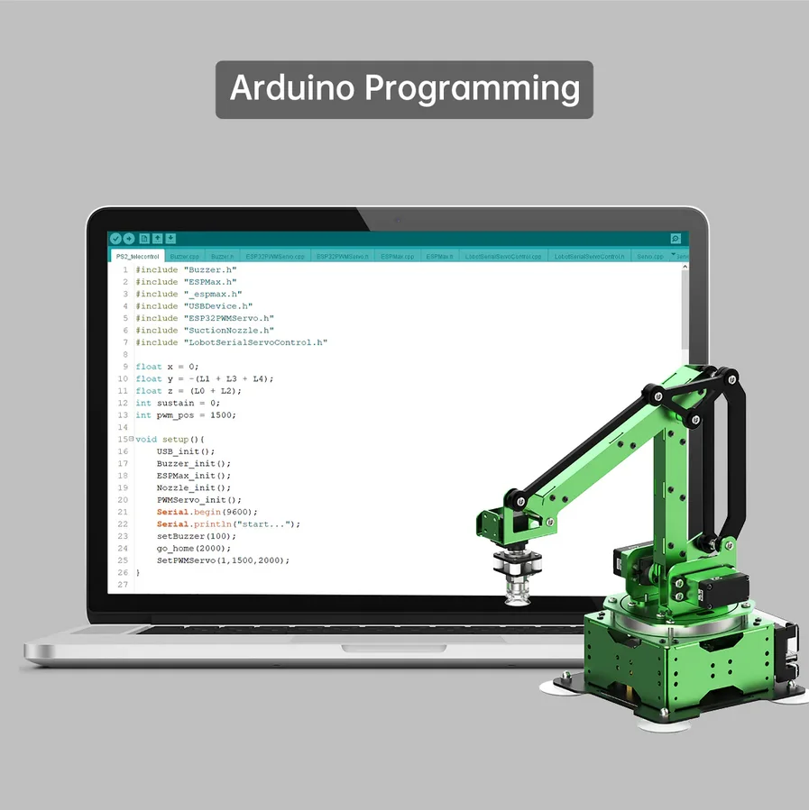 Фото Новинка, 5 DOF робот Arm MaxArm с открытым исходным кодом, робототехника, манипулятор с ESP32 для питона и программы Arduino, обратная Кинематика №5