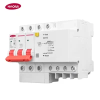 haom din rail circuit breaker mini rcd rcbo dz47 10a 16a many current 30ma 15ma mcb industry home circuit leakage protector