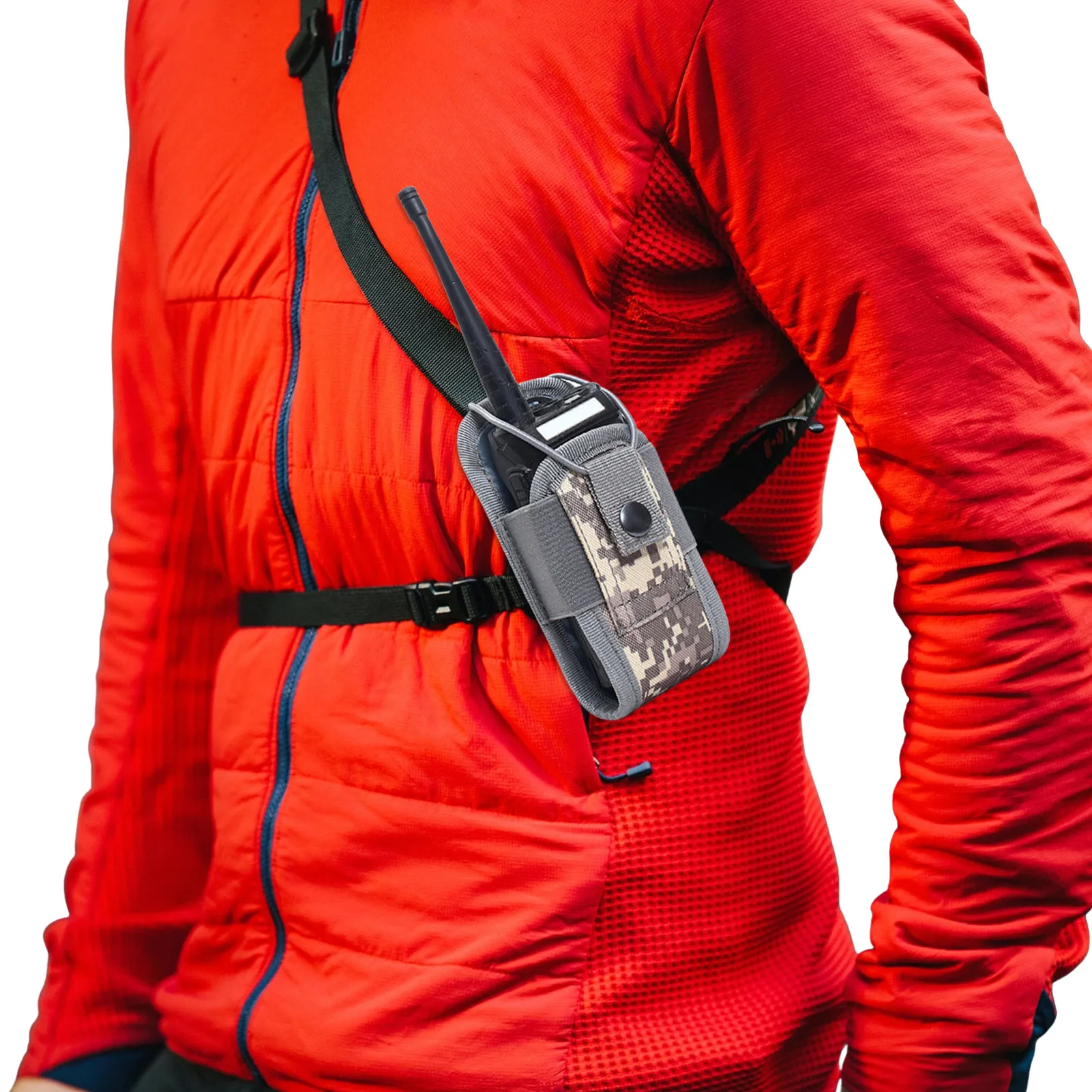 

Чехол-держатель для радиоприемника, чехол на ремне Molle, чехол для тяжелых радиоприемников, двухсторонняя сумка для рации