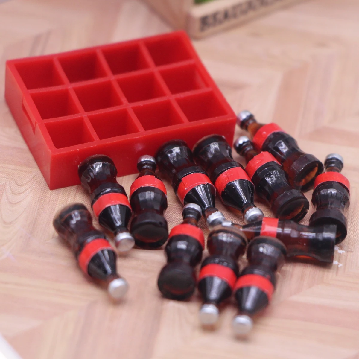 13 шт./компл. кукольный домик миниатюрные мини-бутылки с кока-колы напитки корзина