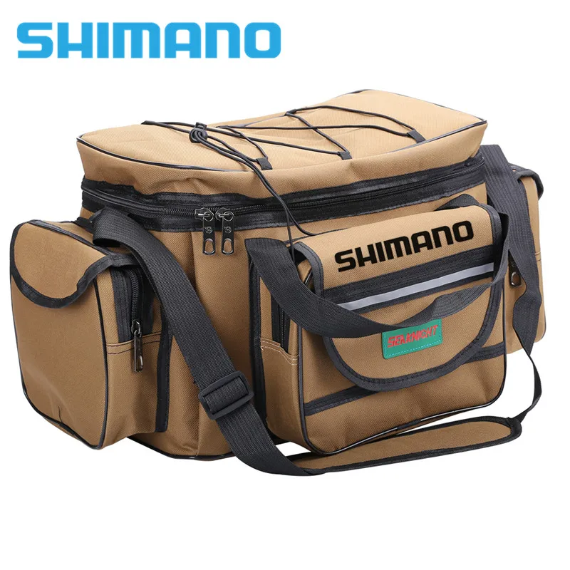 

Брезентовая сумка Shimano для рыбалки, Мужская многофункциональная сумка через плечо для улицы, поясная сумка через плечо, аксессуары для хран...