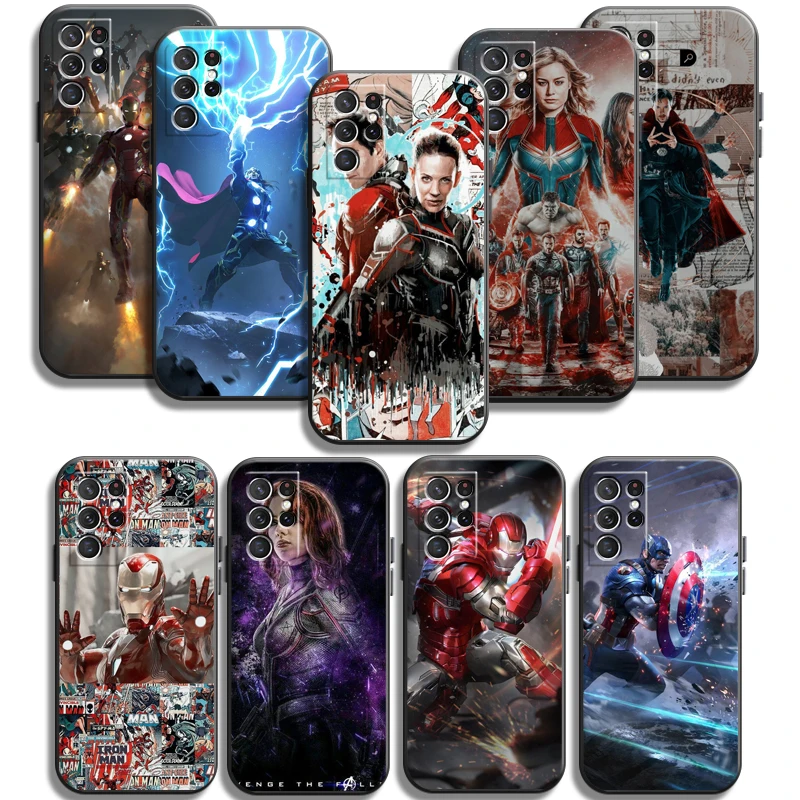 

Marvel Phone Cases For Samsung Galaxy S22 Ultra S20 S20 FE S20 Lite S20 Ultra S21 S21 FE Ultra Soft TPU Coque Carcasa