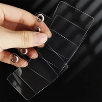10pack clear flexible phone lanyard tabs for mobile phone tether card universal cord gasket clip loop hole hanging strap patches
