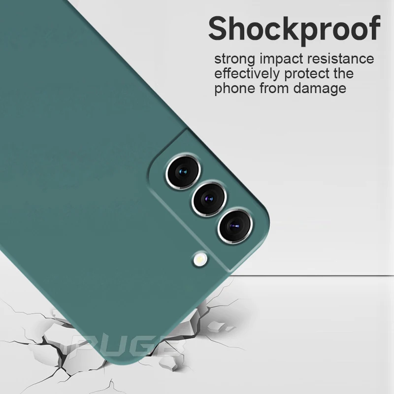 Противоударный мягкий чехол из жидкого силикона для Samsung Galaxy S21 S22 Ultra Plus S20 FE S10 Note 20