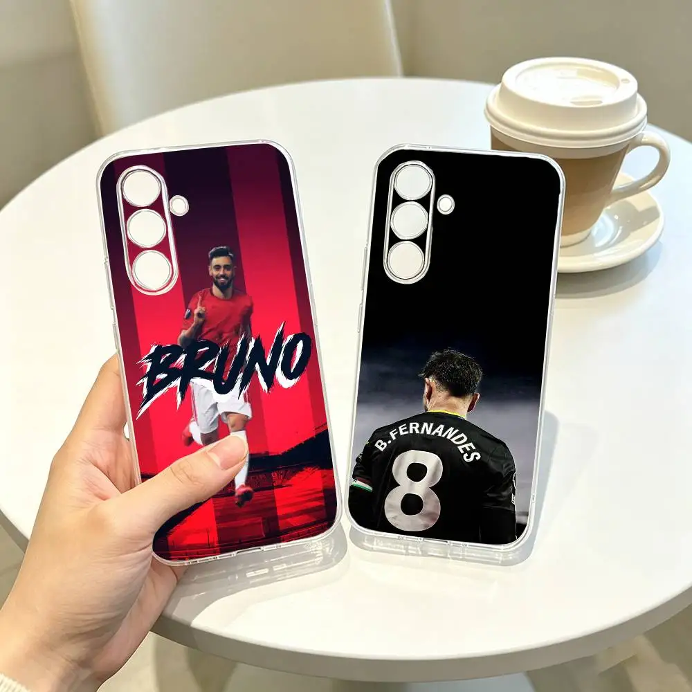 Фото Чехол для телефона Bruno f-Fernandes для Samsung A10,12,20,21S,30,31,40,50,51,52,70,71, прозрачный чехол №1