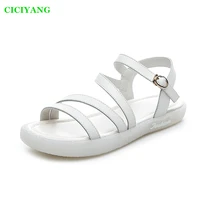 ciciyang flat sandals ladies 2022 summer new soft soled beach woman shoes casual thin strap girl student sandals plus size 41 42