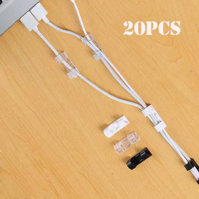 

2023NEW Finisher Wire Clamp Wire Organizer Cable Clip Buckle Clips Ties Fixer Fastener Holder Data Telephone Line Usb Organize