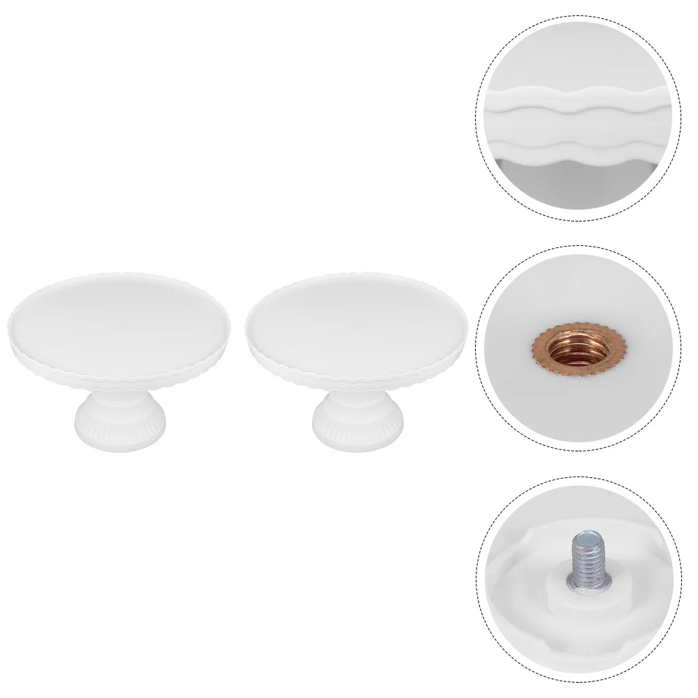 

2 Pcs Cake Tray Display Stand Cookie Tray Cake Display Holder Platter Round Cake Tray Pp Ceramic Cupcake Stand Banquet