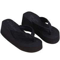 summer soft women wedge sandals thong flip flops platform slippers beach