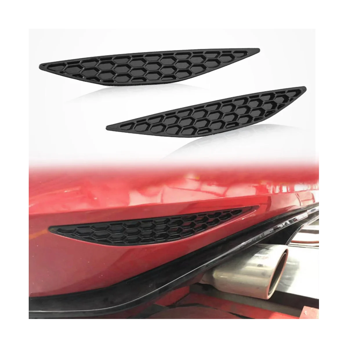 1 пара наклейки для заднего бампера Golf 7 GTI MK7 2014-2018