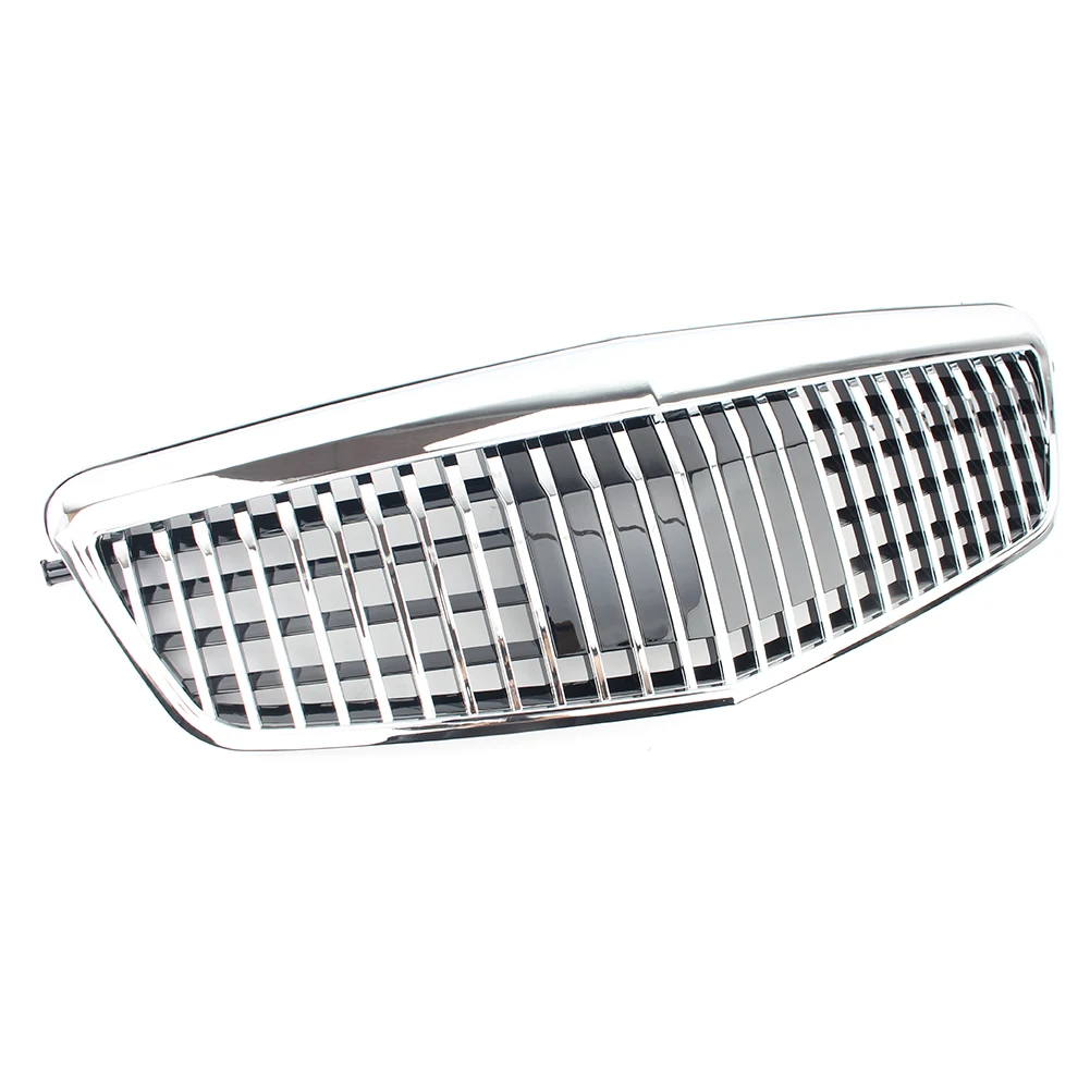 Фото Новая передняя верхняя решетка радиатора (ноздри) для Mercedes-Benz W212 E-Class 2009-2013 E250 E300 E350 в стиле Maybach №1