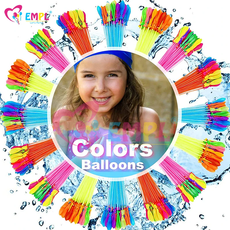 

111 шт., заполняющие воду разноцветные латексные воздушные шары