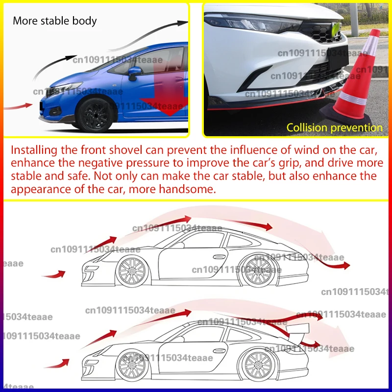 Передний бампер спойлер нижняя защита лезвий сплиттера для Ford Fiesta ST MK6 B-Max B232 2012 2013