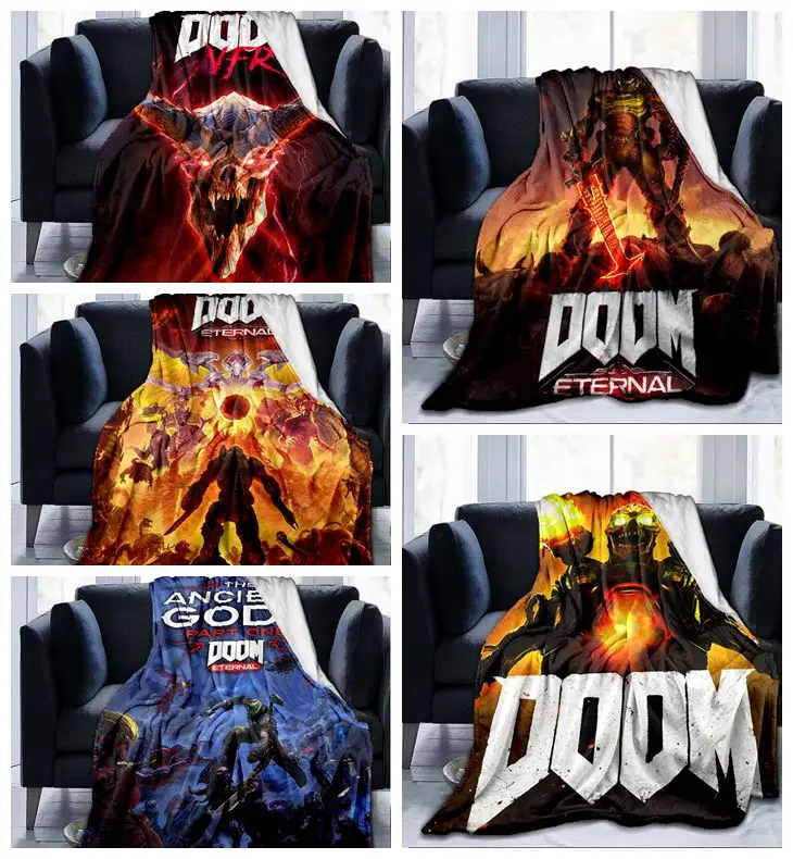 

Doom Blanket for Bedroom Sofa Blanket Star Pattern Blanket Flannel Blanket Color Home Decor