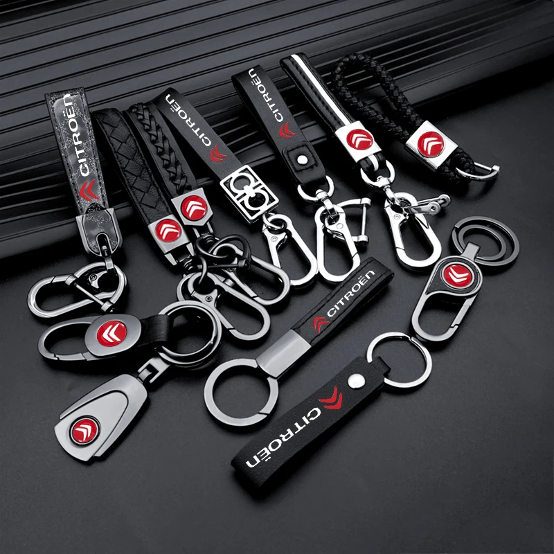 

Car Keychain Keyring Keys Chain Key Ring Auto Goods for Citroens C1 C3 C4 C5 C6 C-ELYSEE VTS Picasso Cross Cactus C4L DS3 DS5
