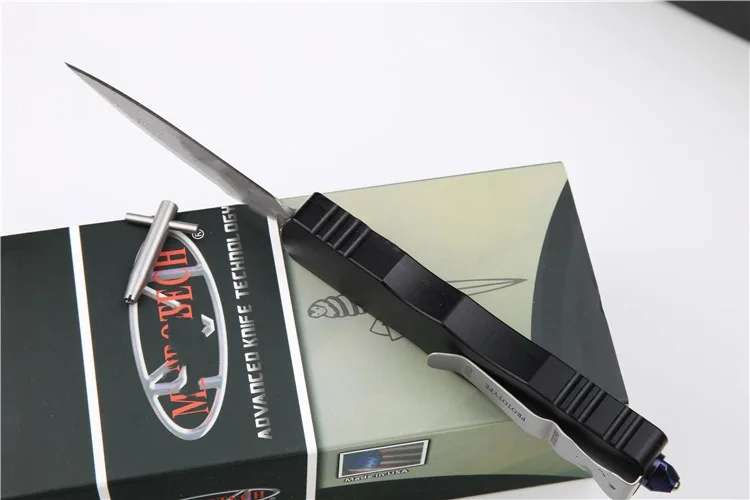 Новый прототип алюминиевая ручка лезвие из дамасской стали для выживания