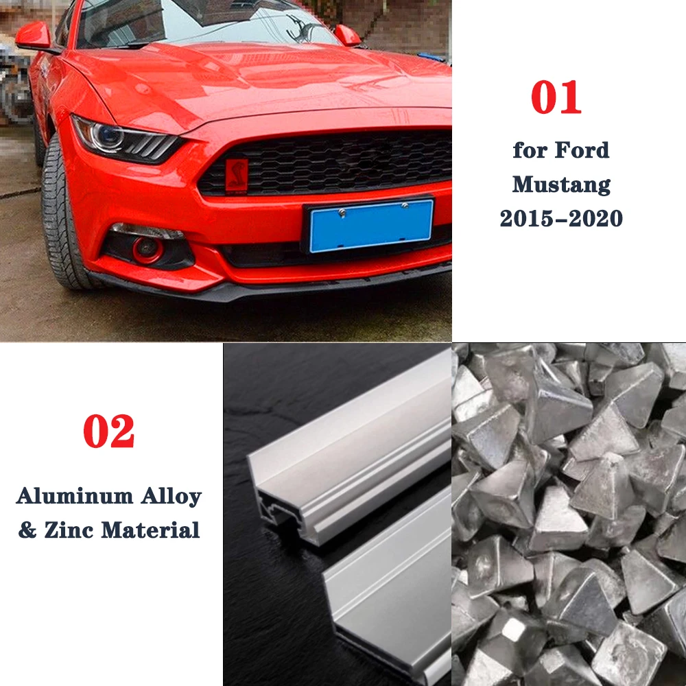 Автомобильная передняя решетка декоративная накладка для Ford Mustang 2015 2016 2017 2018 2019