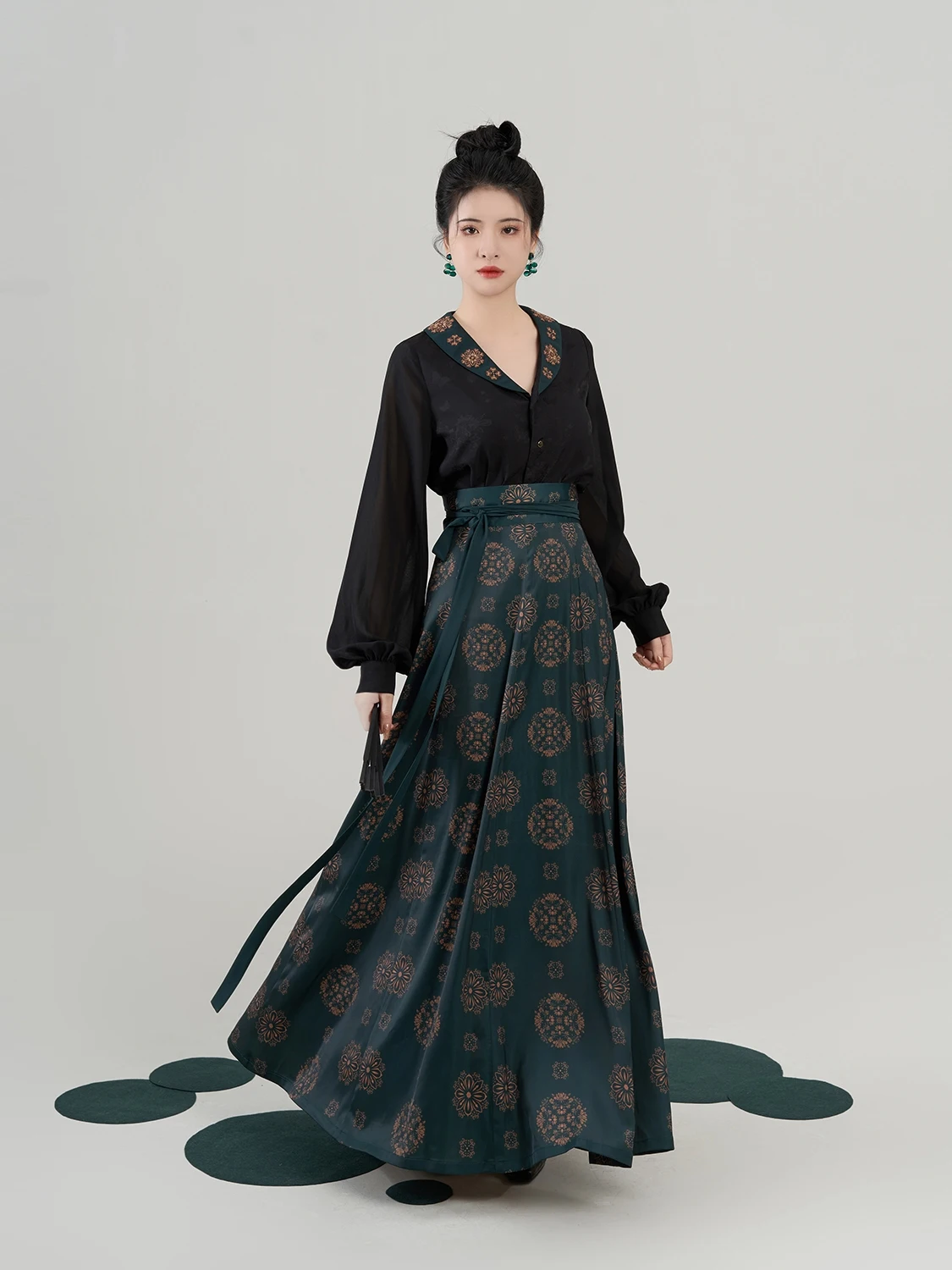 Женское китайское платье Hanfu Qixiong Ruqun традиционное сценическое